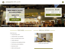 Tablet Screenshot of internationalhotel.ca